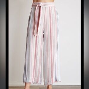 Bella Dahl Belted High Waisted Crop Pant - size small New Great Beach pant !
